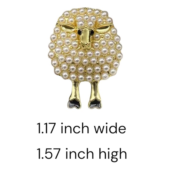 Vintage Sheep Brooch - Picture 2 of 2